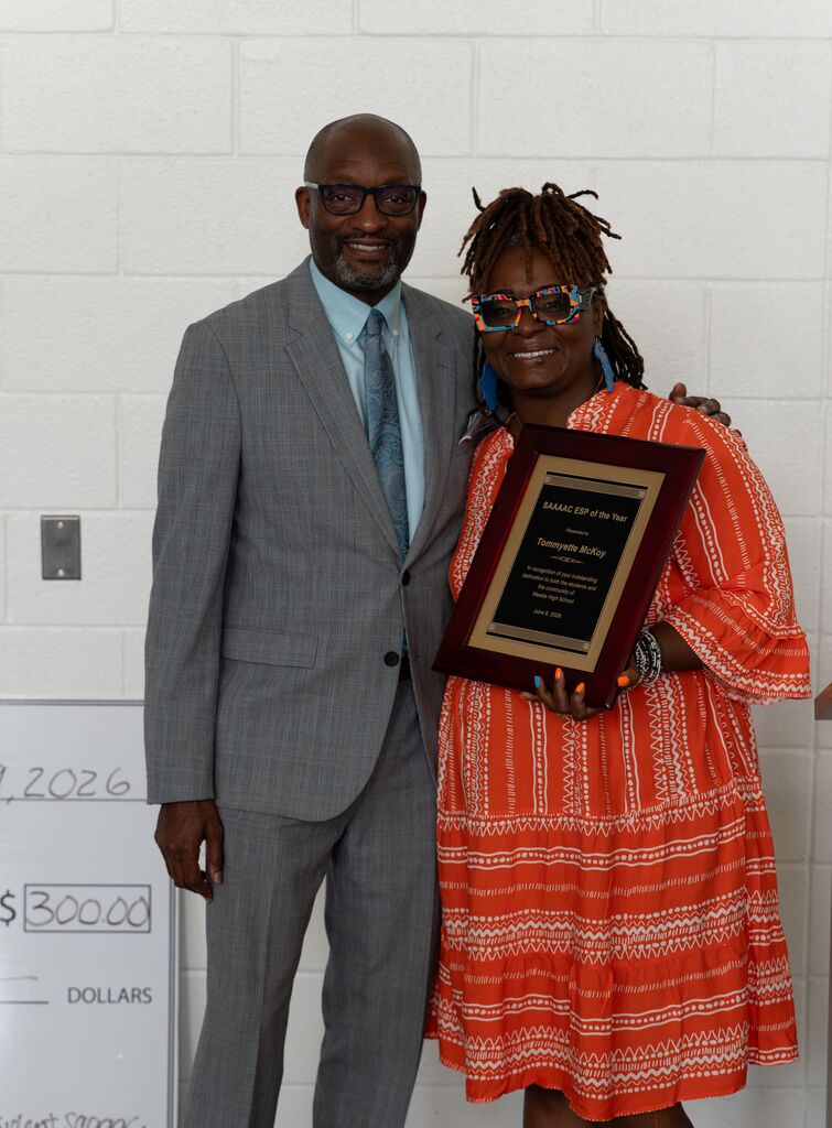 Tommyette McKoy and Superintendent Dr. Mark Bedell