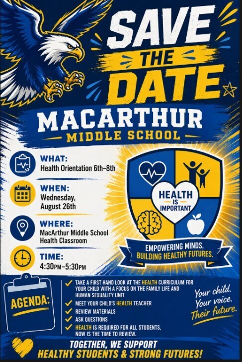 Health Orientation 6th-8th Grade