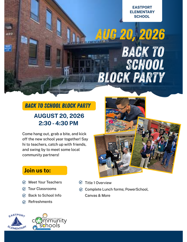 An advertisement for the "Back to School Block Party" on August 20, 2026, features a photo collage of people.