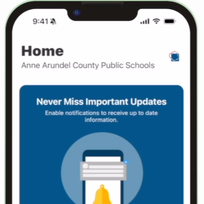 AACPS Mobile App Screen