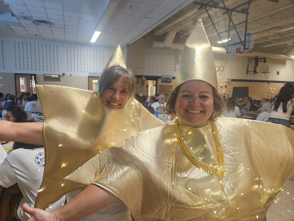 two women dressed up like stars