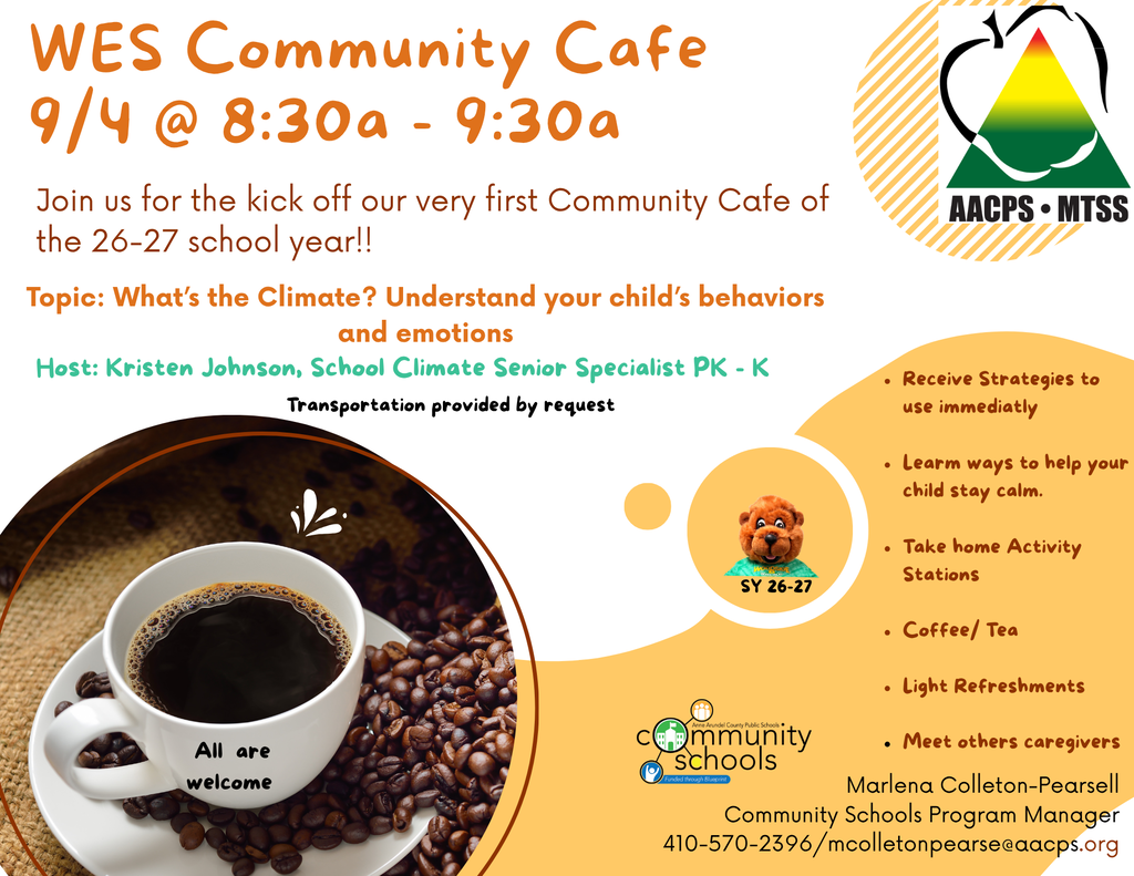 Community Cafe-Sept '26 Understanding your child's behaviors