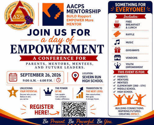 Advertisement poster for a conference titled "Join Us for a Day of Empowerment" on September 26, 2026.