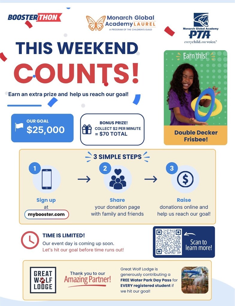 Boosterthon Weekend - English