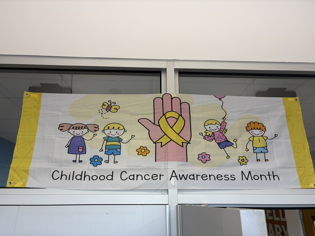 Photo of childhood cancer awareness