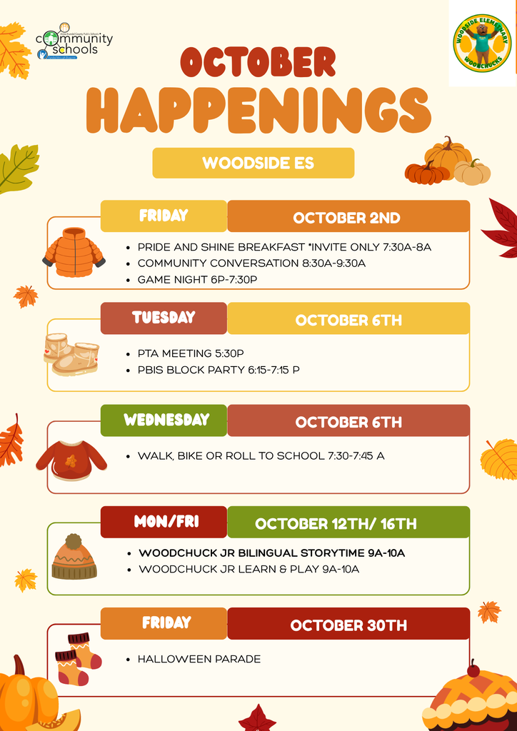 October 2026 Happenings