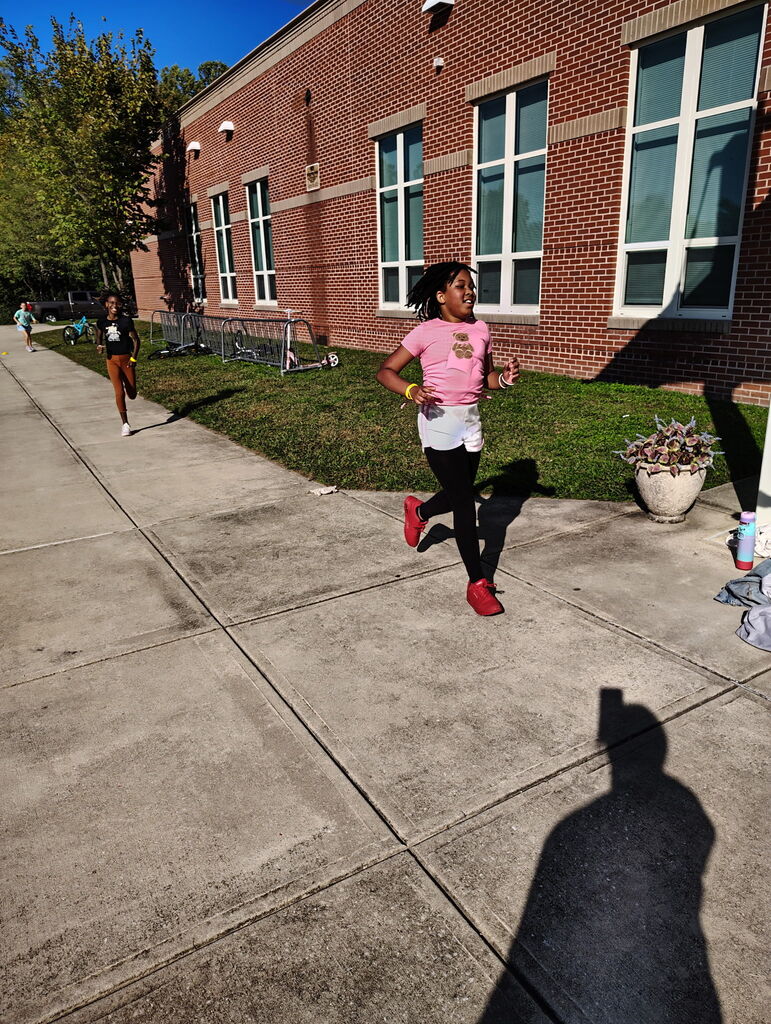 Students running