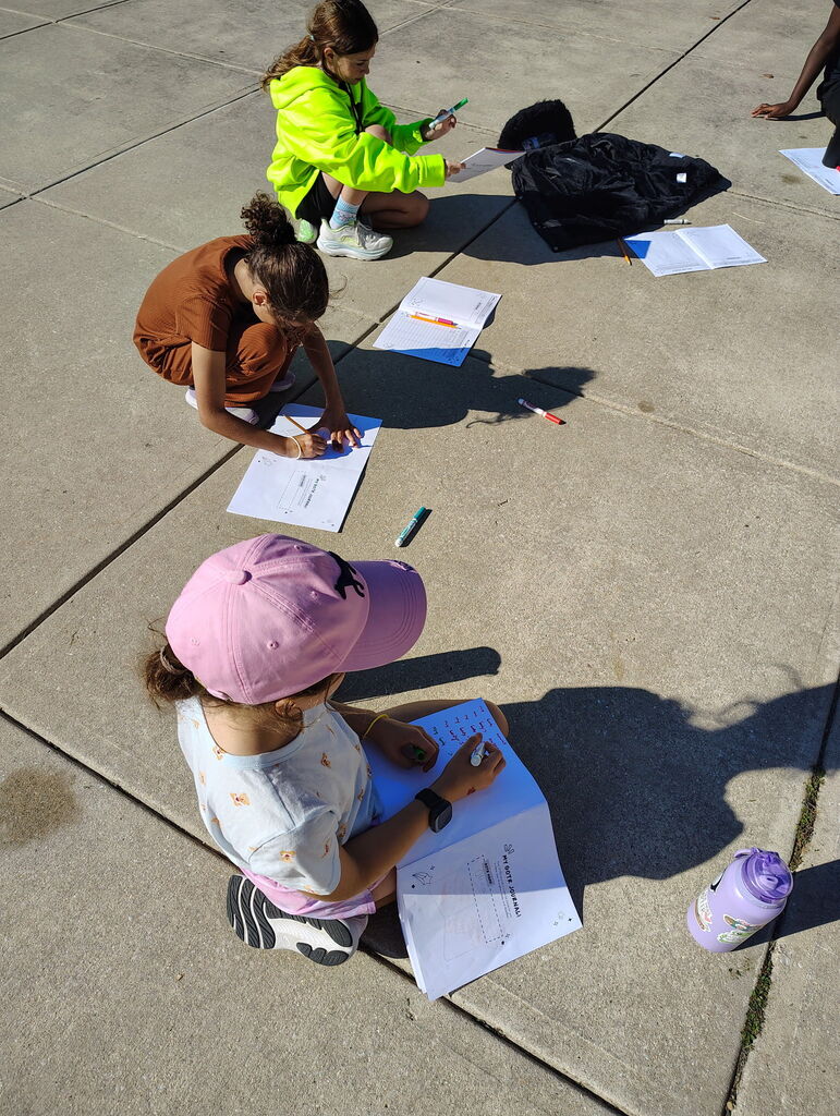 Students writing in journals
