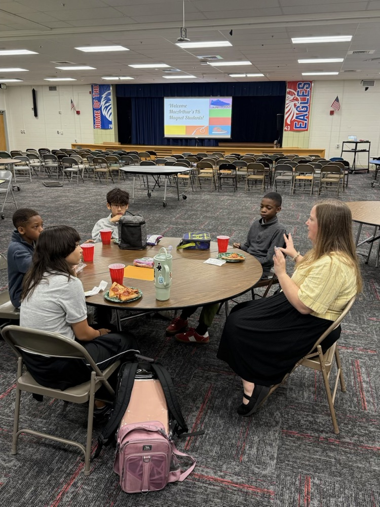 students eating