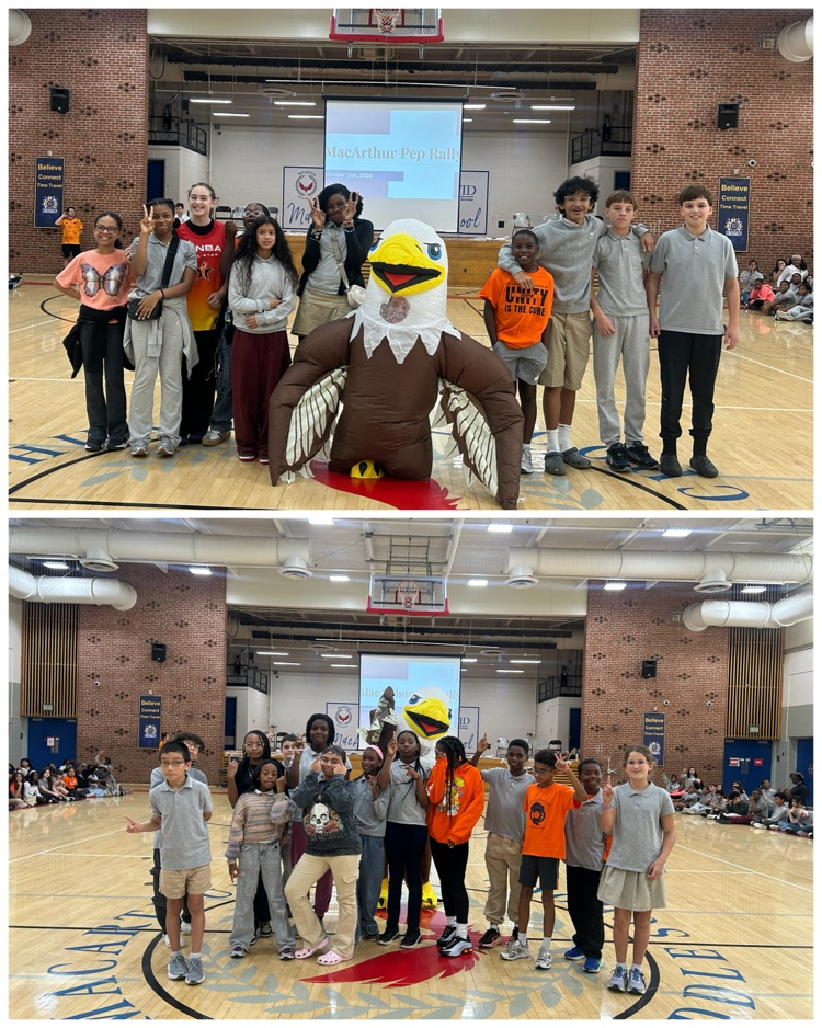 students with Eagle