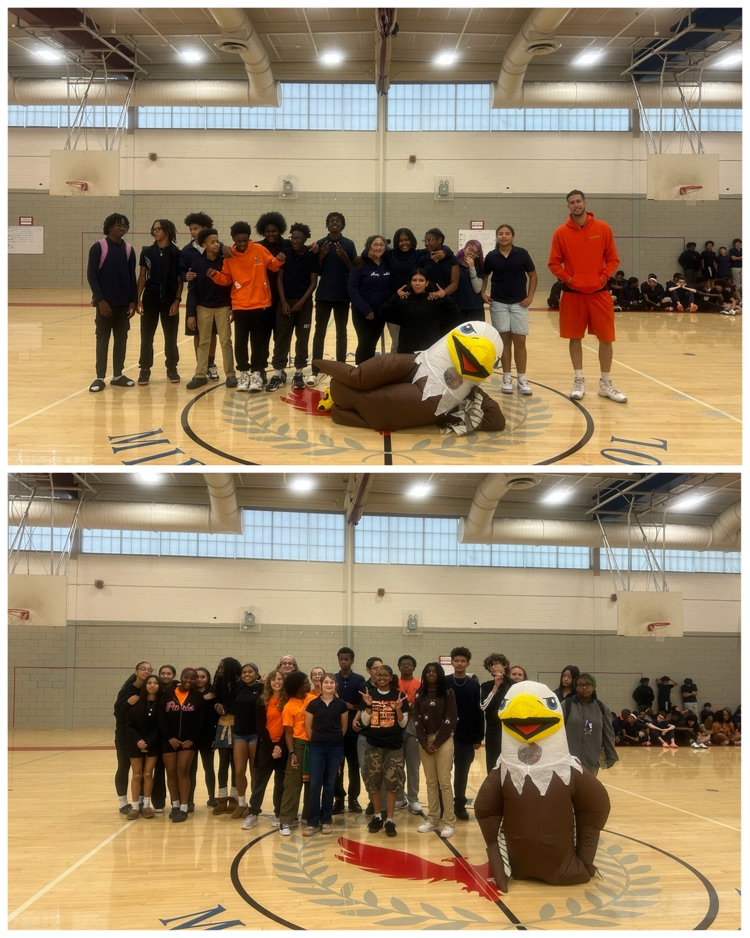 students with Eagle