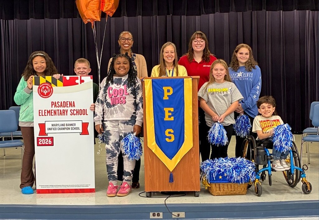 Pasadena Elementary School Unified Banner ceremony
