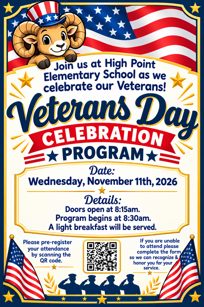HPES Veterans Day Celebration is Nov 11, 2026