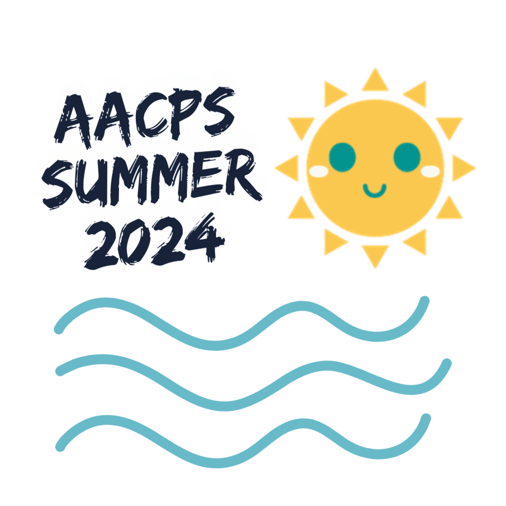 AACPS Summer 2024 clipart sun and water