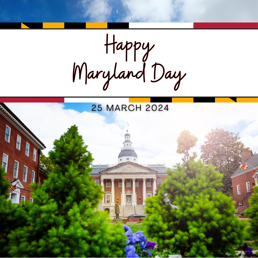Happy Maryland Day 25 March 2024 image of Maryland state house