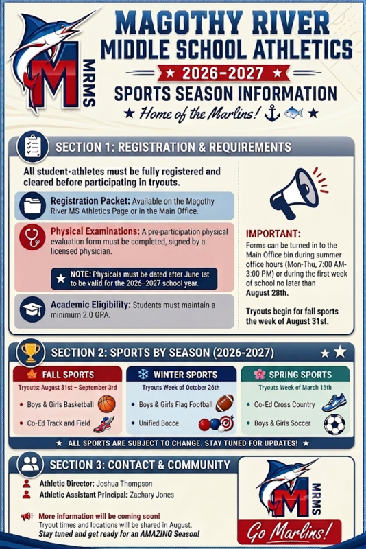 Fall 2026 Sports Information