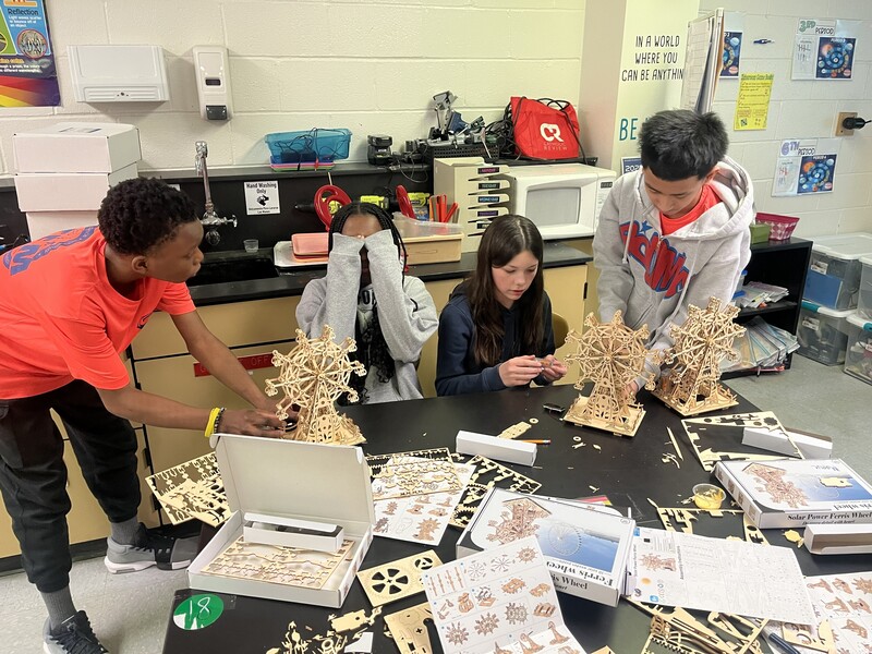 Central Middle School STEM students