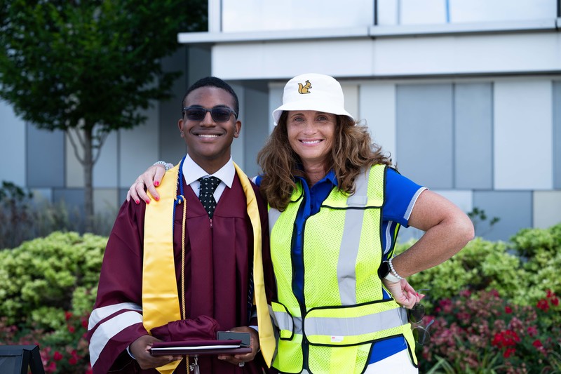 Stacy Pellegrin and graduate
