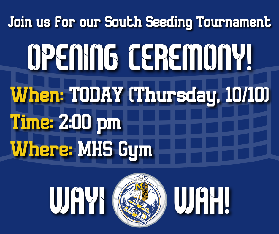 graphic with text, volleyball net