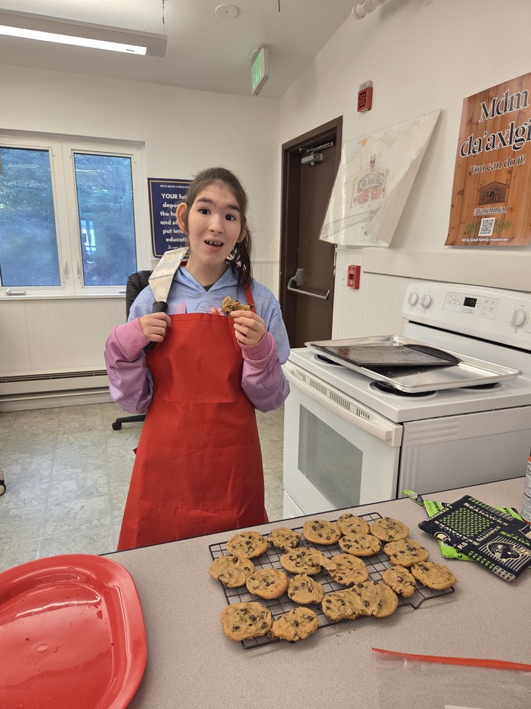 student making cookies