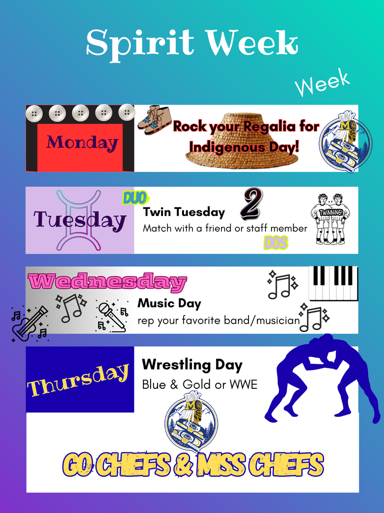 Wrestling Spirit Week 2025 