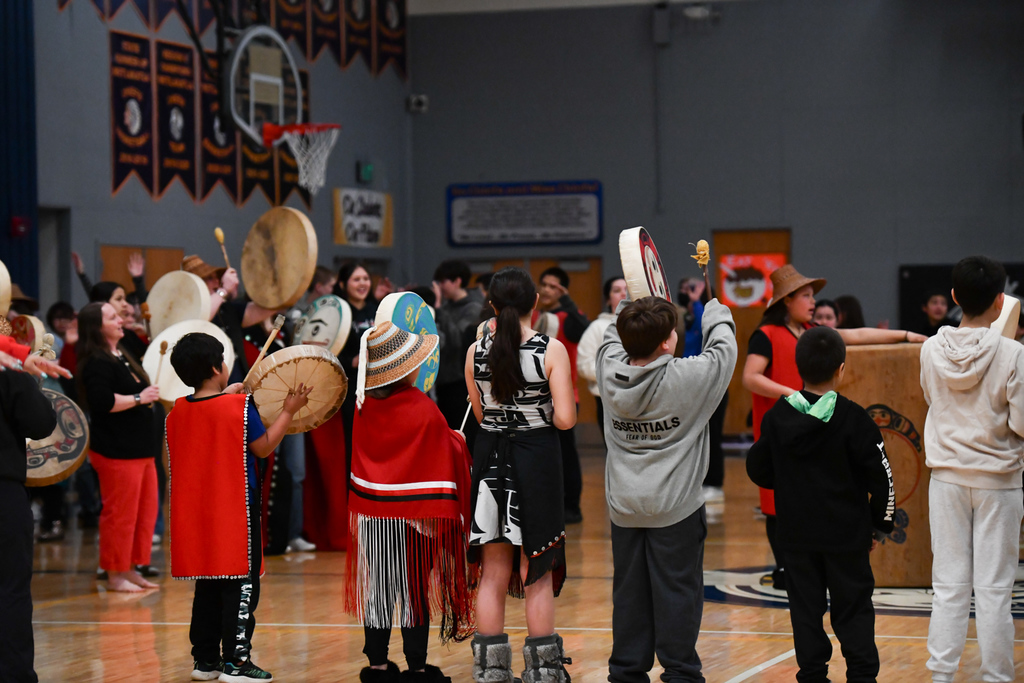 people dancing in gym