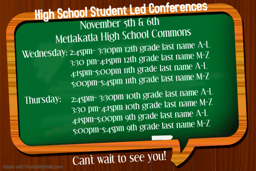 graphic with text, conferences schedule in text