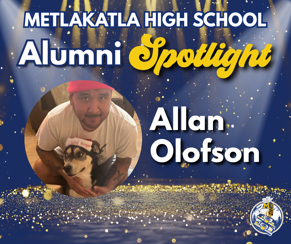 Alan Olofson- graphic with spotlight, man and his dog