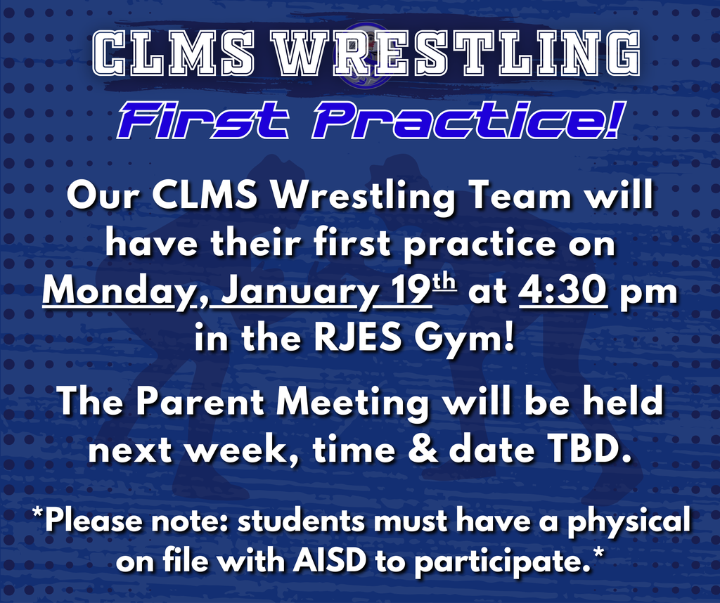 CLMS wrestling - graphic with text, in post