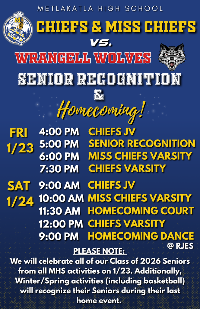 FINAL 26 Senior Appreciation Night & Homecoming 26. Graphic with text, game times