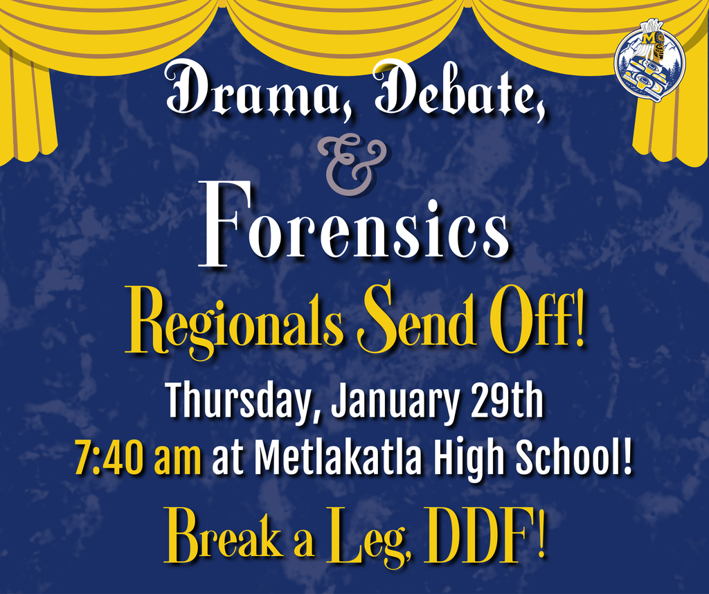 26 regionals send off - graphic with text, curtains