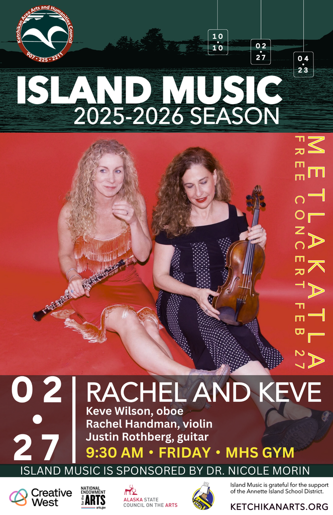 ISLAND MUSIC 11x17-9 flyer with women holding instruments