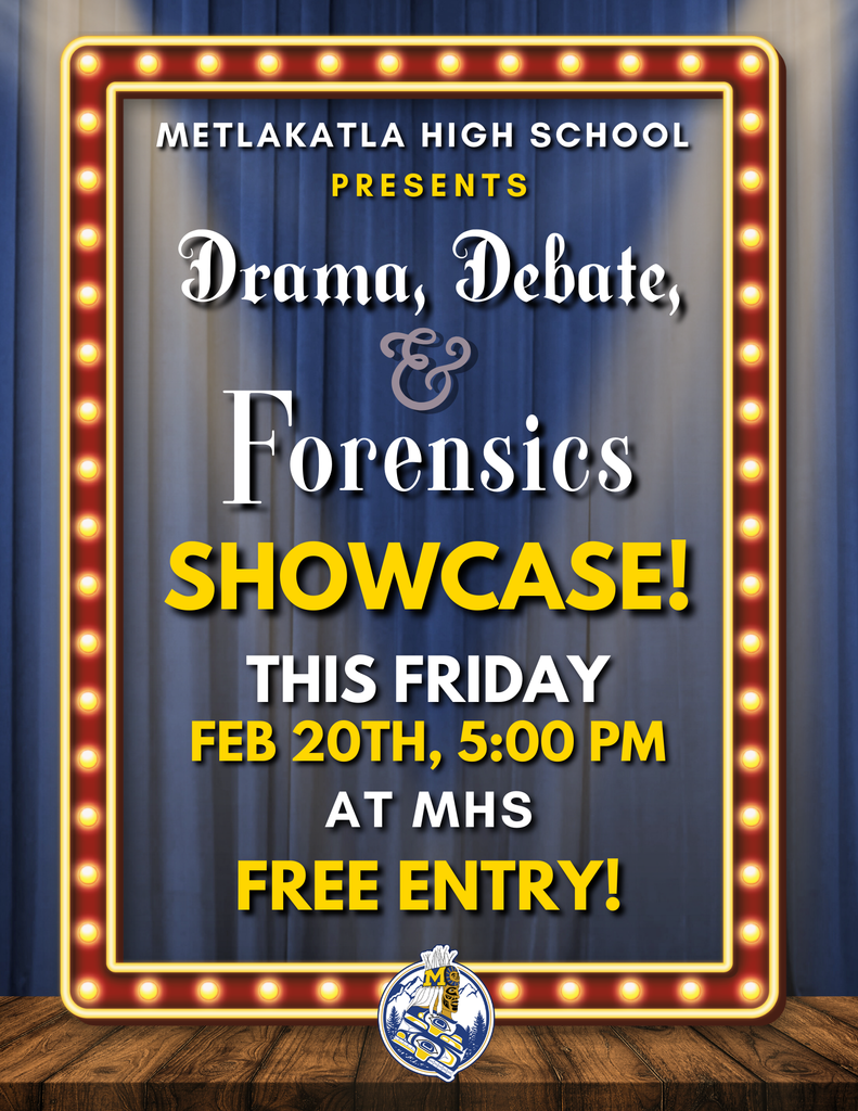 graphic with text, DDF showcase, curtains and marquee