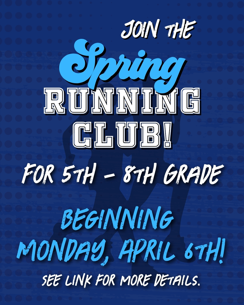 graphic with text, running club