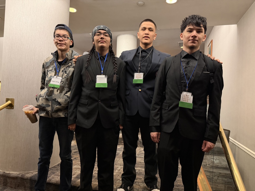 students in nice clothes