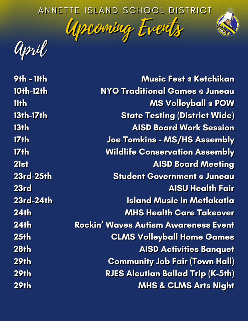 graphic with text schedule