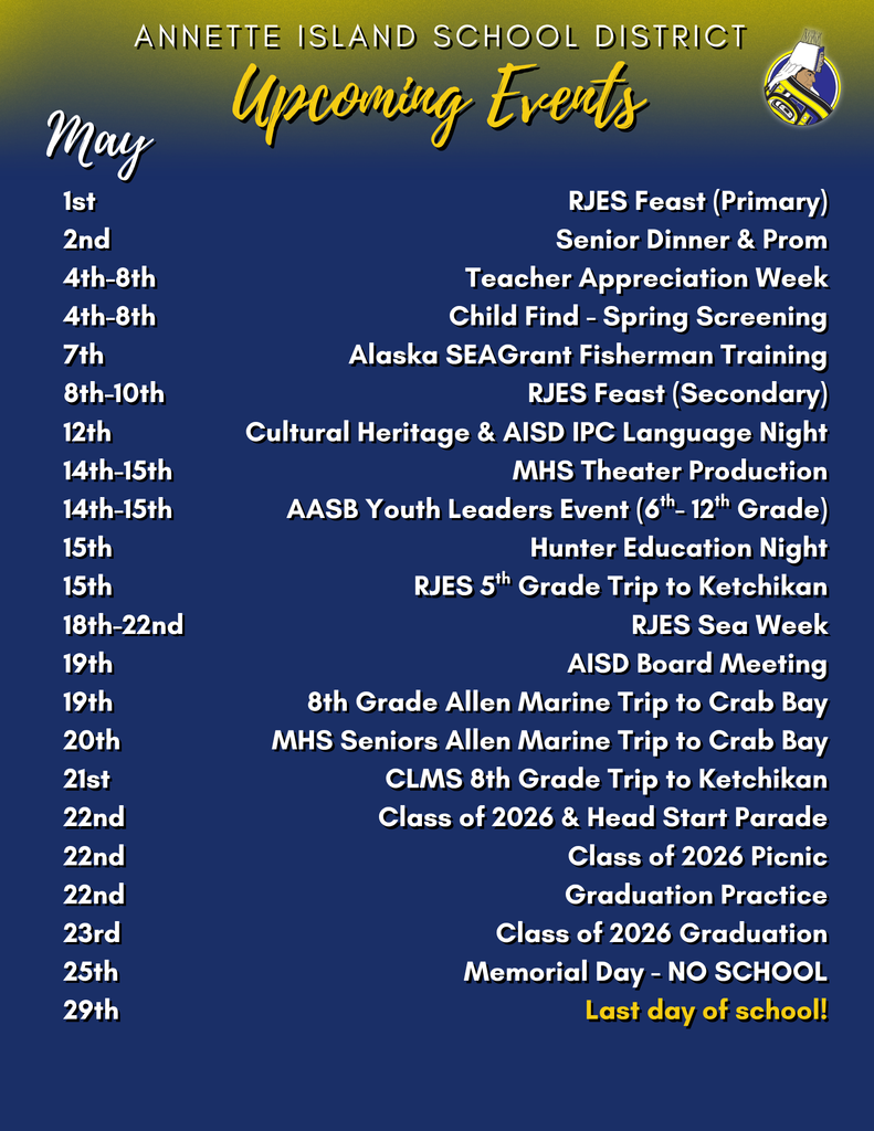 graphic with text schedule