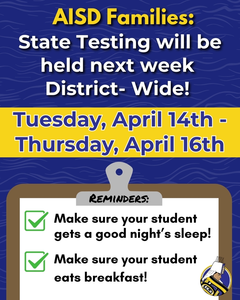 graphic with text, clipboard, information about state testing