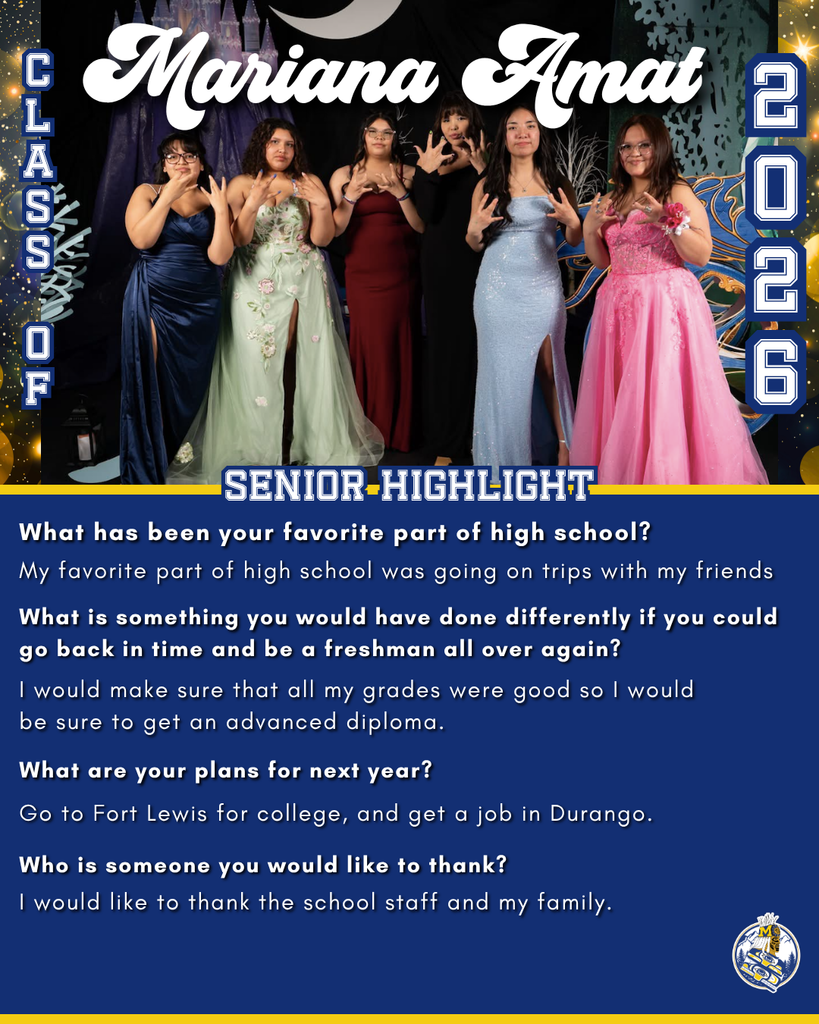graphic with text, students in prom dresses