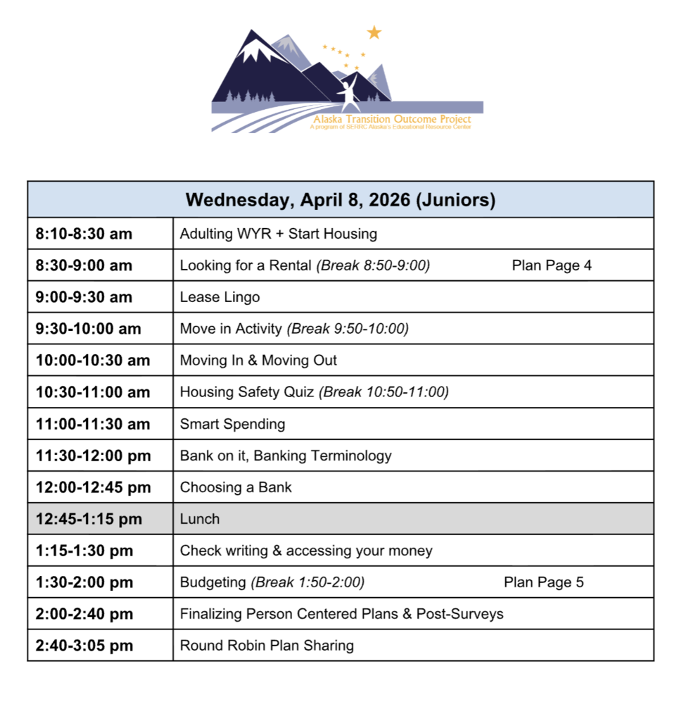 schedule for student life planning