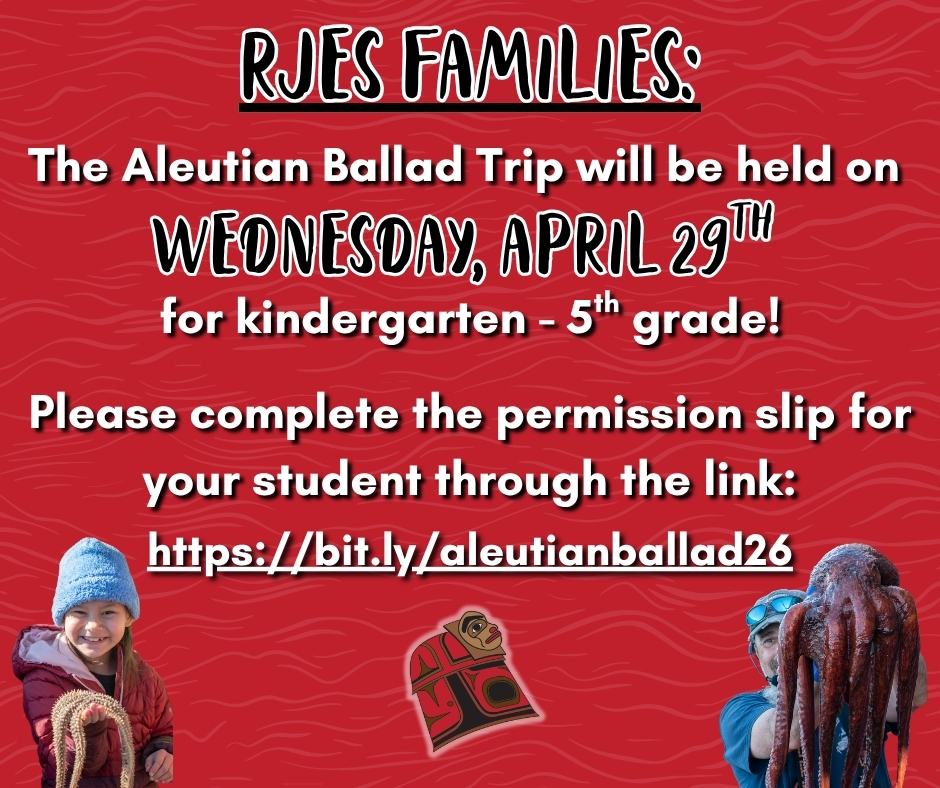 graphic with text, picture of man holding octopus and student holding starfish