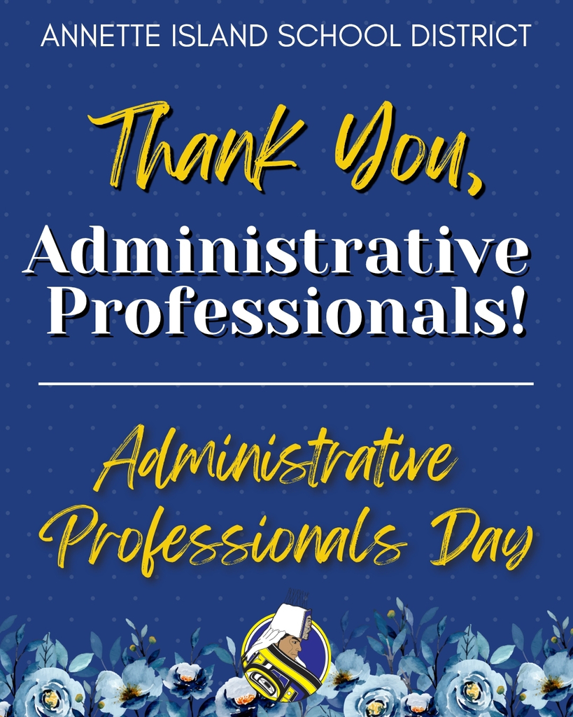 graphic with text, flowers, administrative professionals day