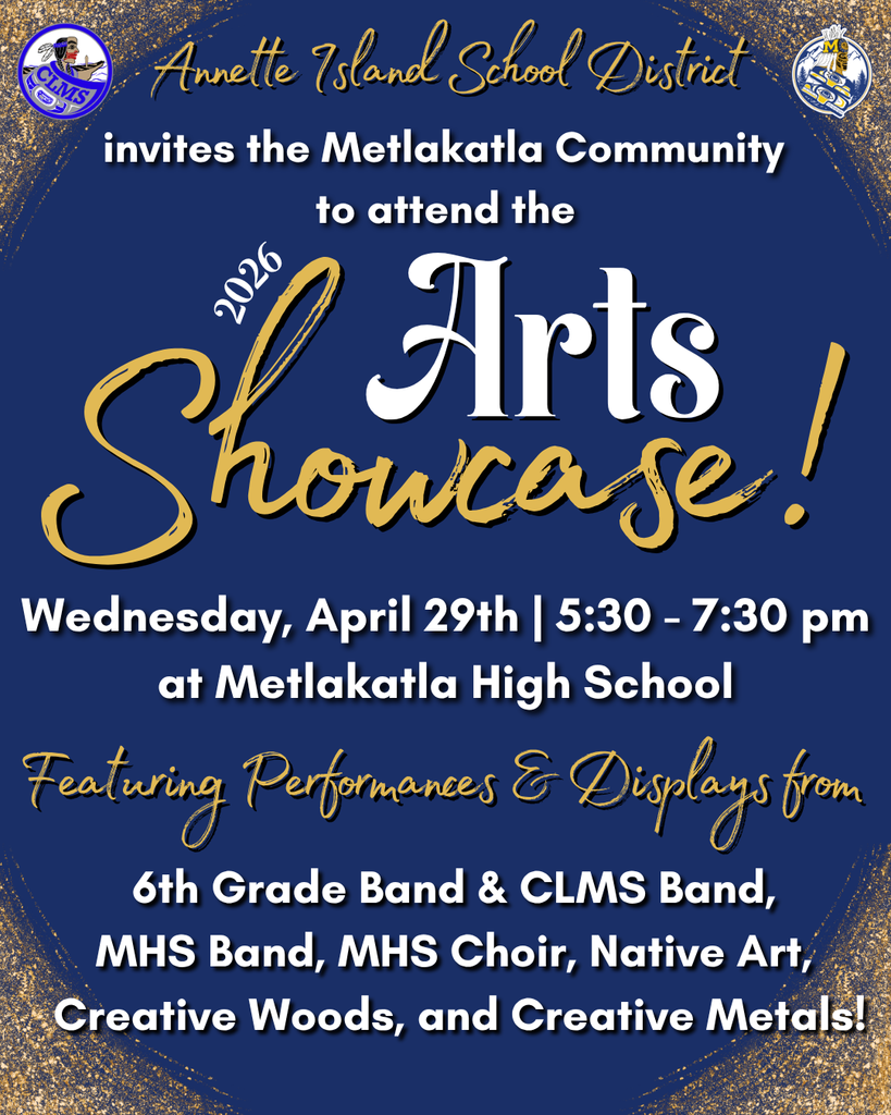 graphic with text about arts showcase