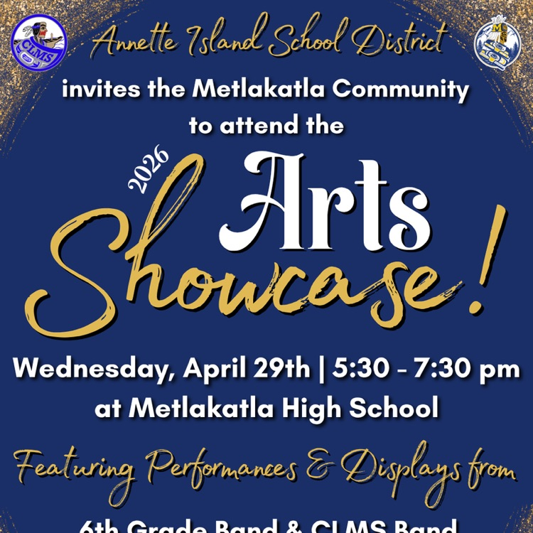 graphic with text about arts showcase