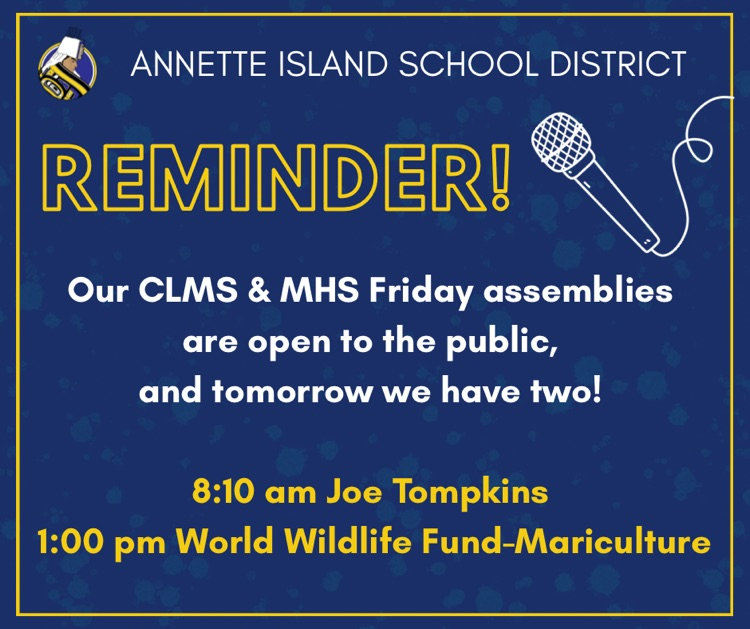 graphic with text, microphone