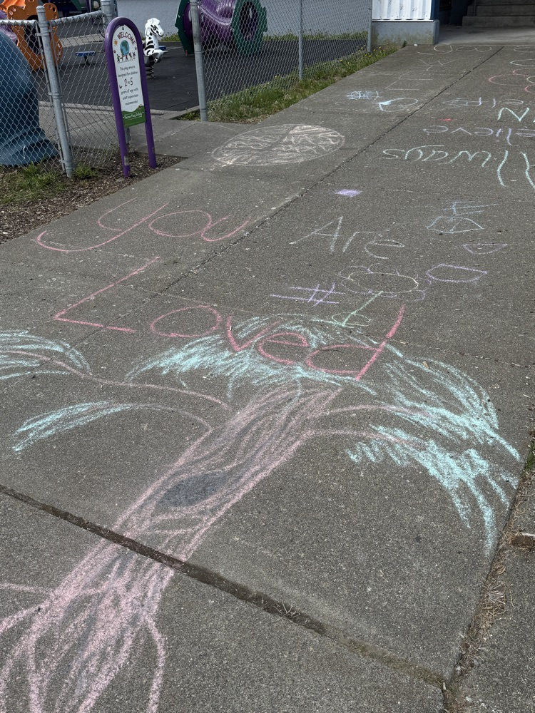 sidewalk chalk tree