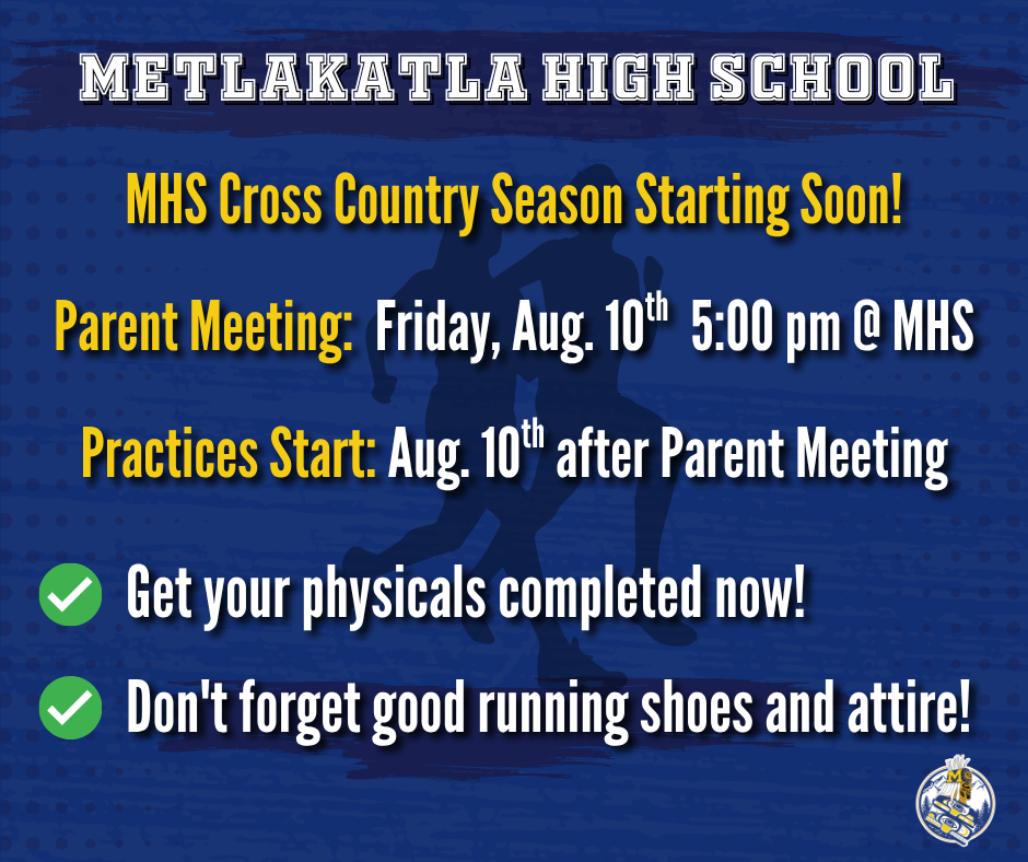 graphic with text, information about xc season