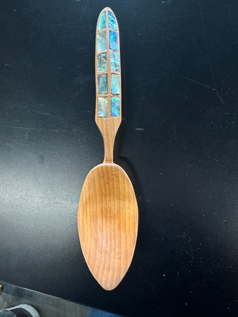 carved wooden spoon