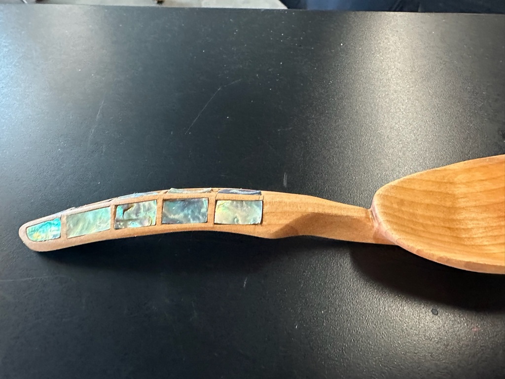 carved wooden spoon