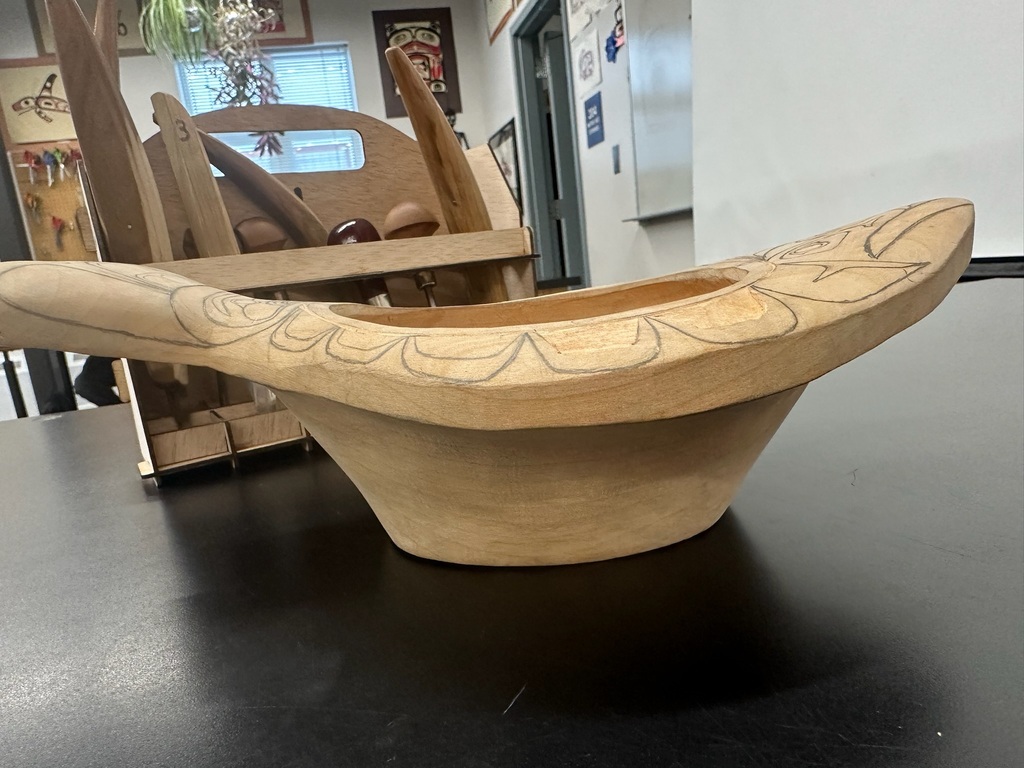 carved halibut bowl